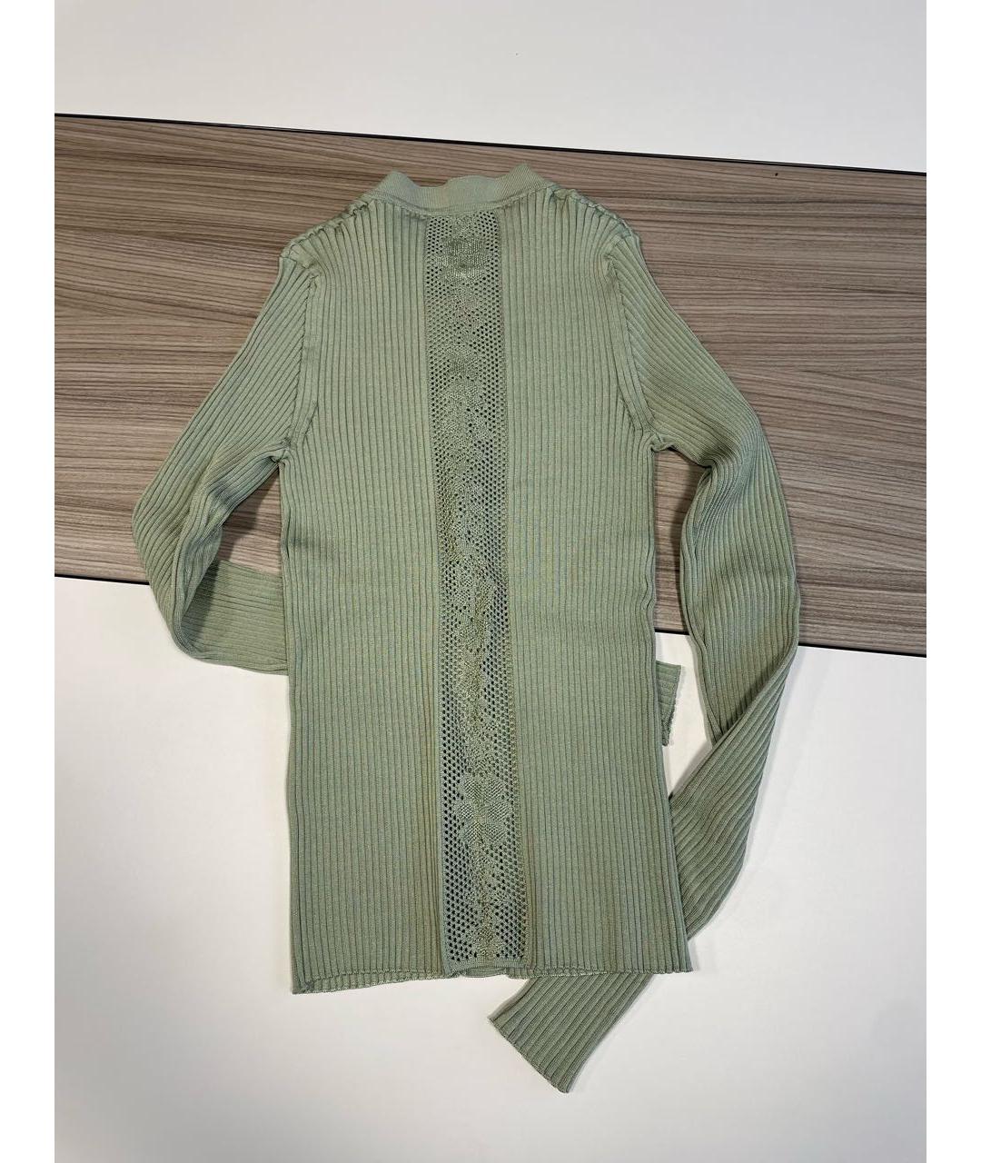 HERMES Зеленый шелковый джемпер / свитер, фото 2