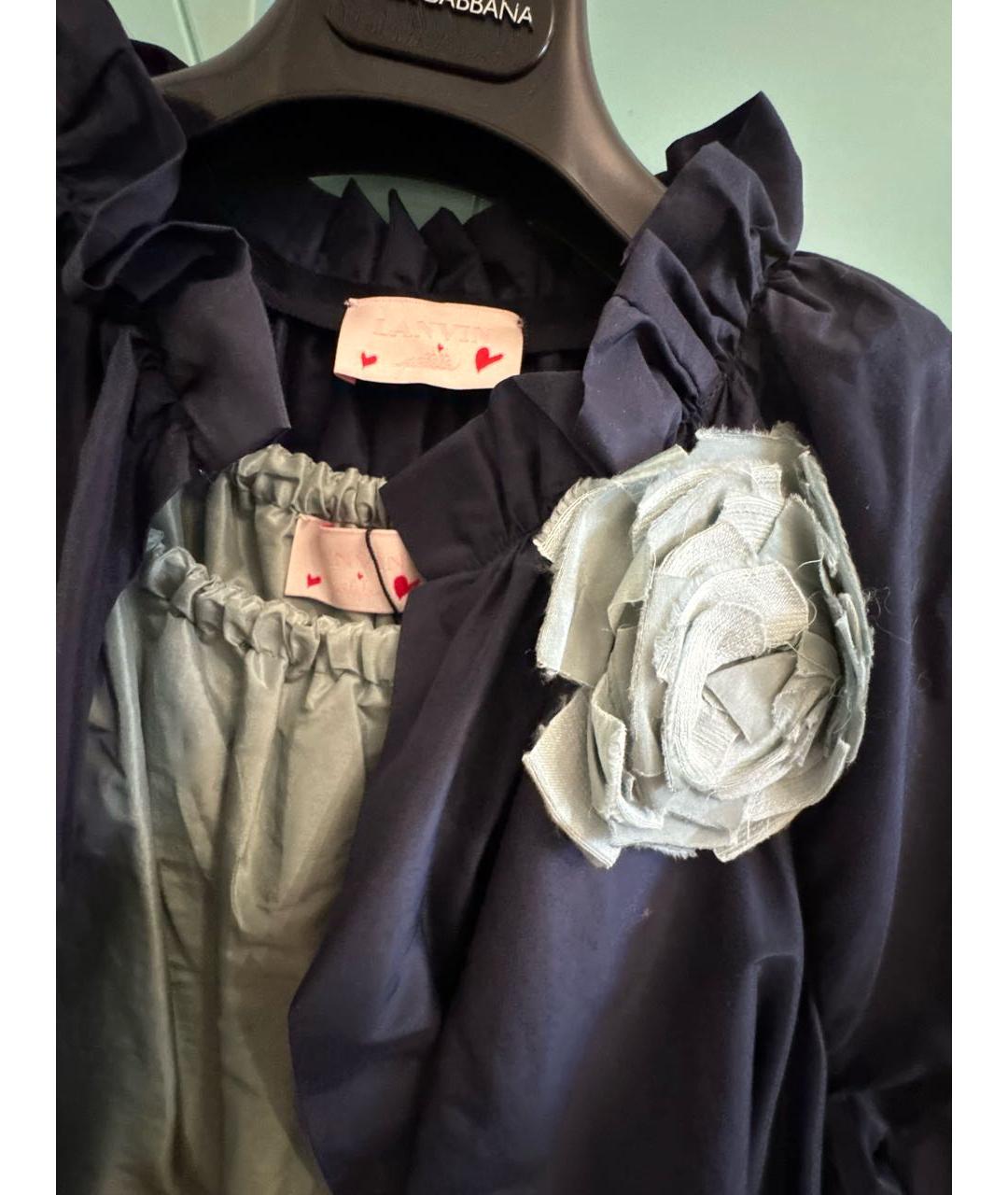 LANVIN Синий льняной комплект, фото 3