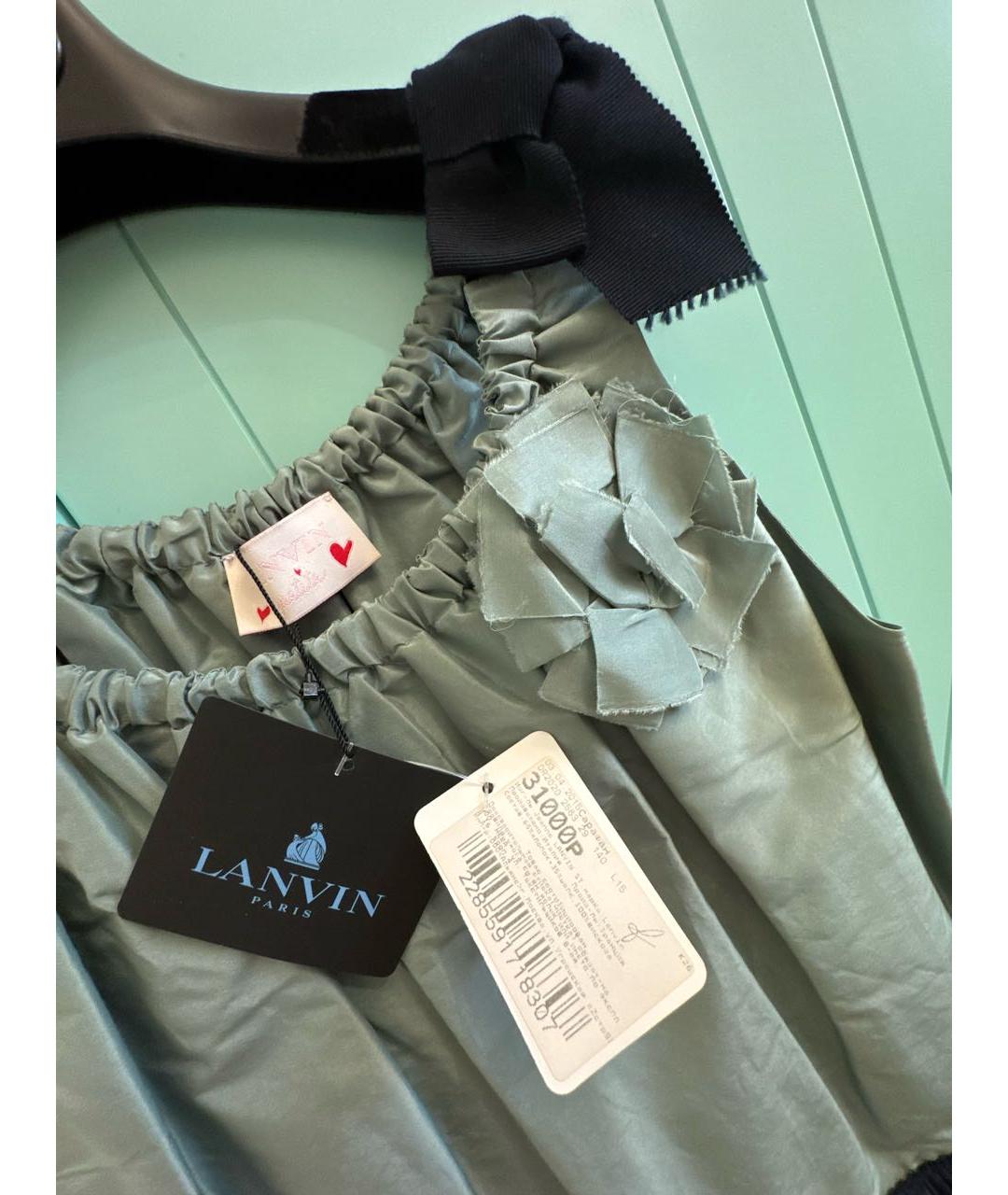 LANVIN Синий льняной комплект, фото 5