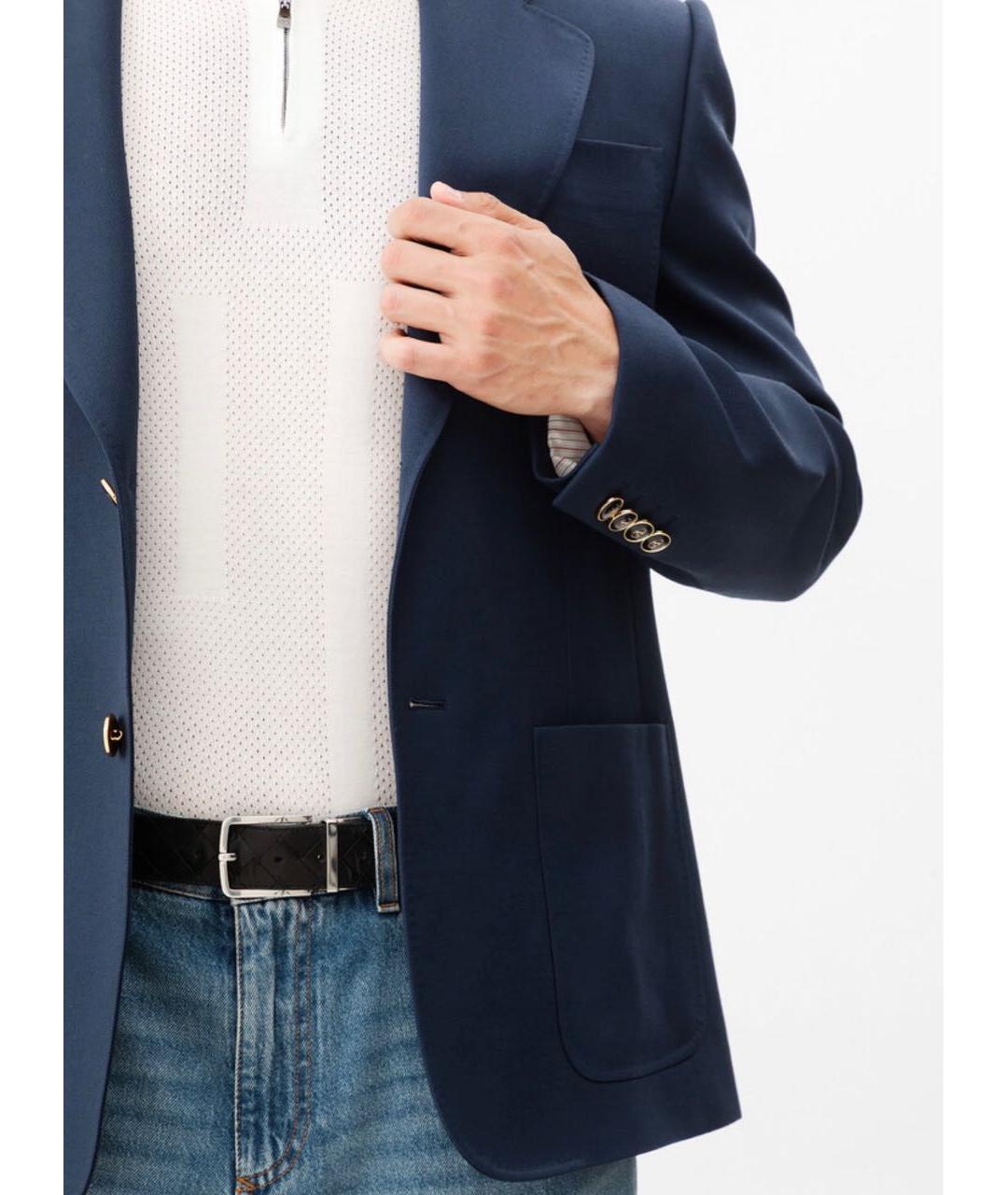 BOTTEGA VENETA Черный кожаный ремень, фото 6