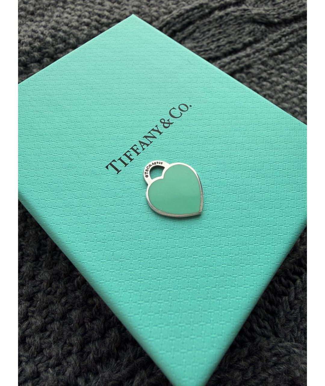 TIFFANY&CO Бирюзовый серебряный кулон, фото 3