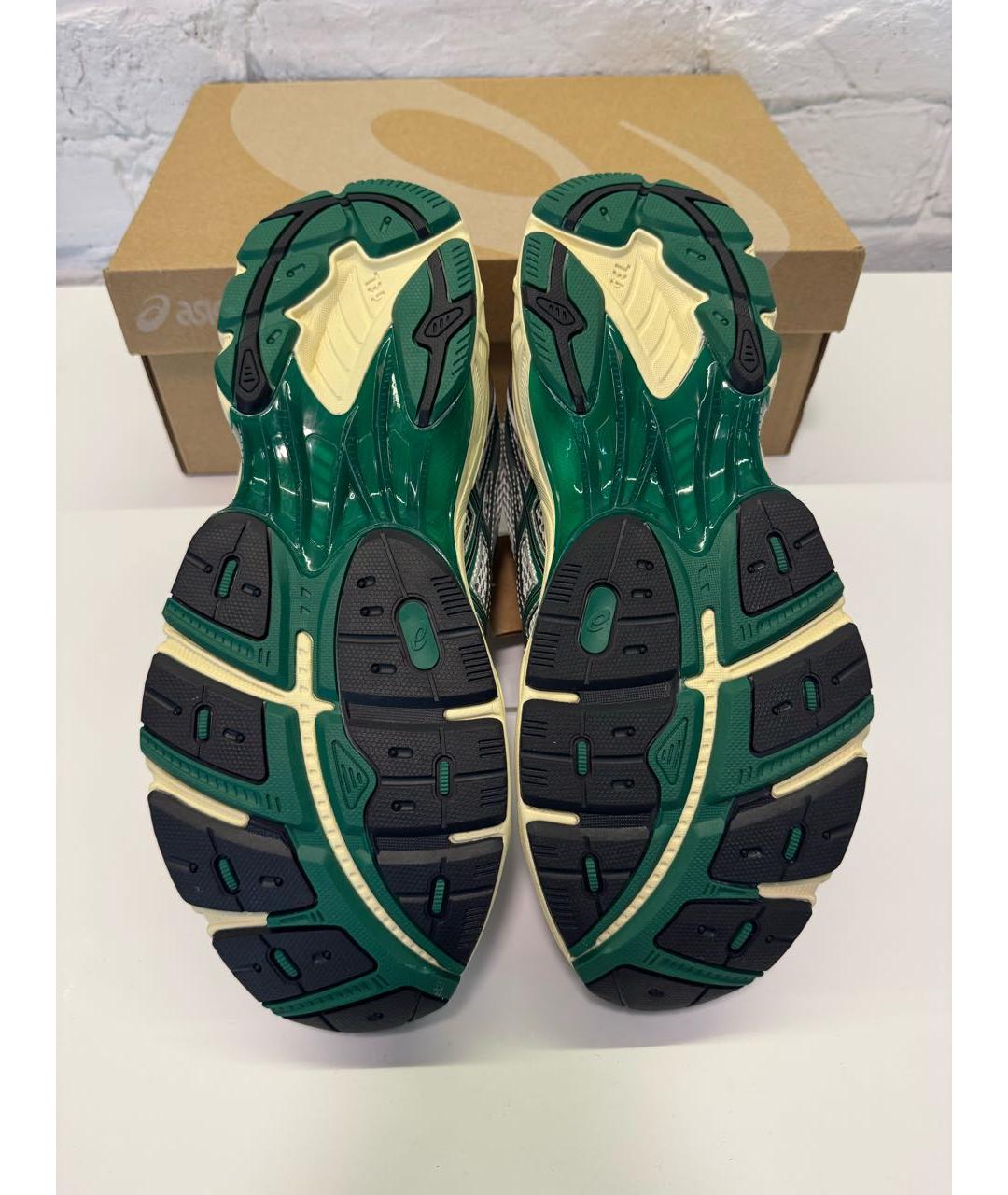 ASICS Зеленые синтетические низкие кроссовки / кеды, фото 5