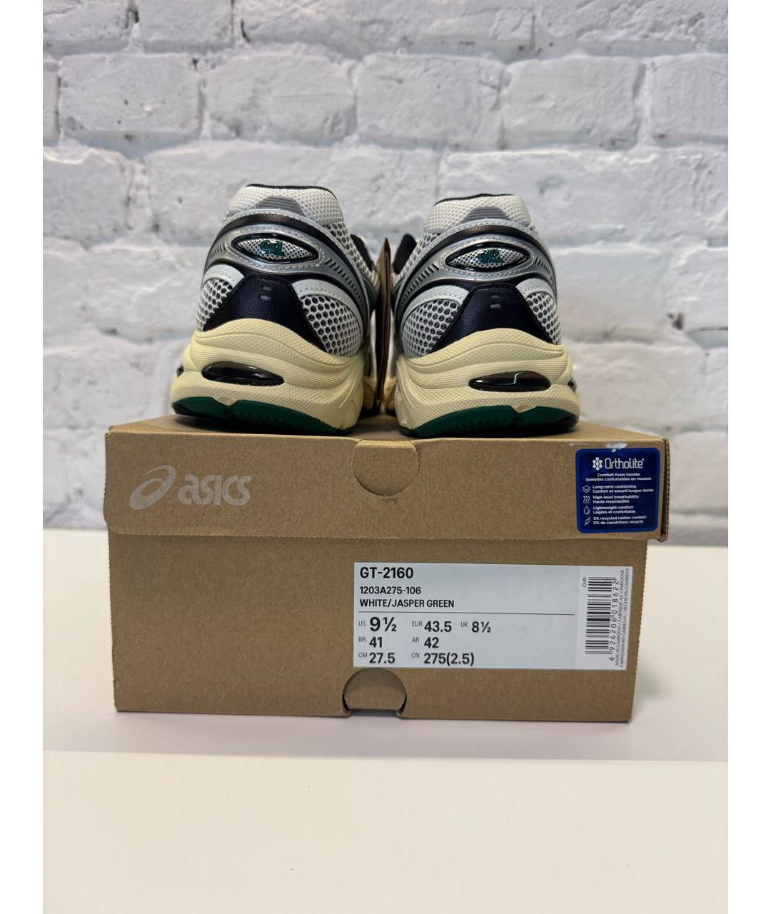 ASICS Зеленые синтетические низкие кроссовки / кеды, фото 3