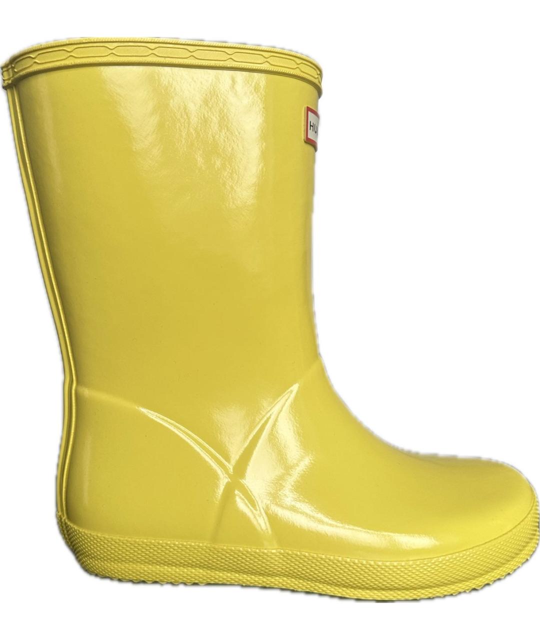 HUNTER KIDS Желтые резиновые сапоги, фото 1
