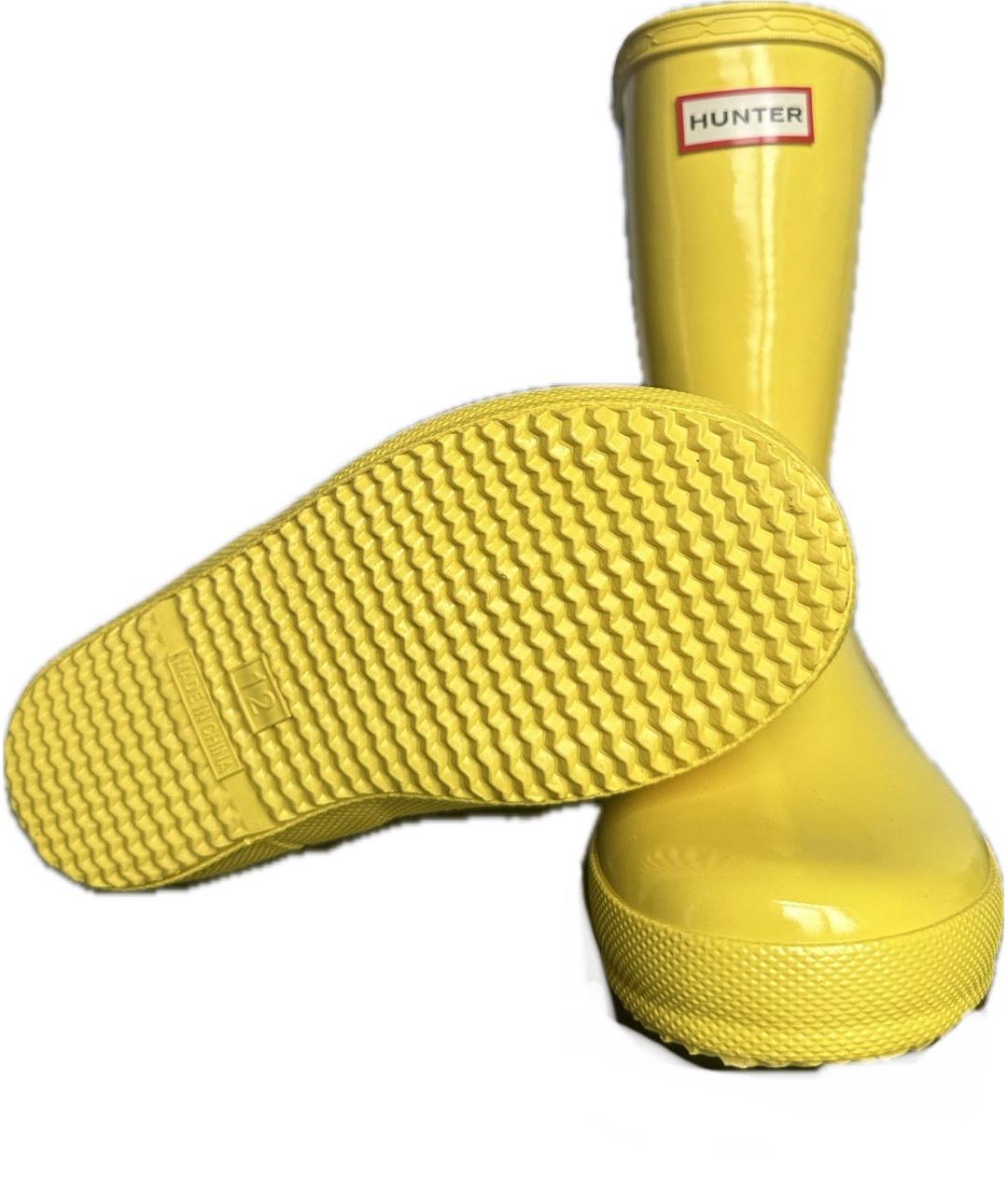 HUNTER KIDS Желтые резиновые сапоги, фото 5