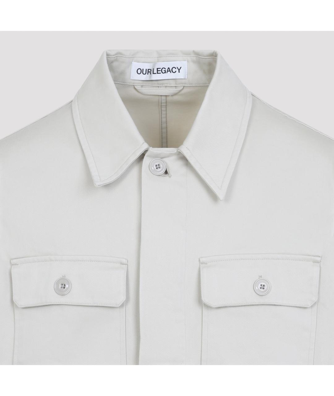 OUR LEGACY Белая хлопковая куртка, фото 3