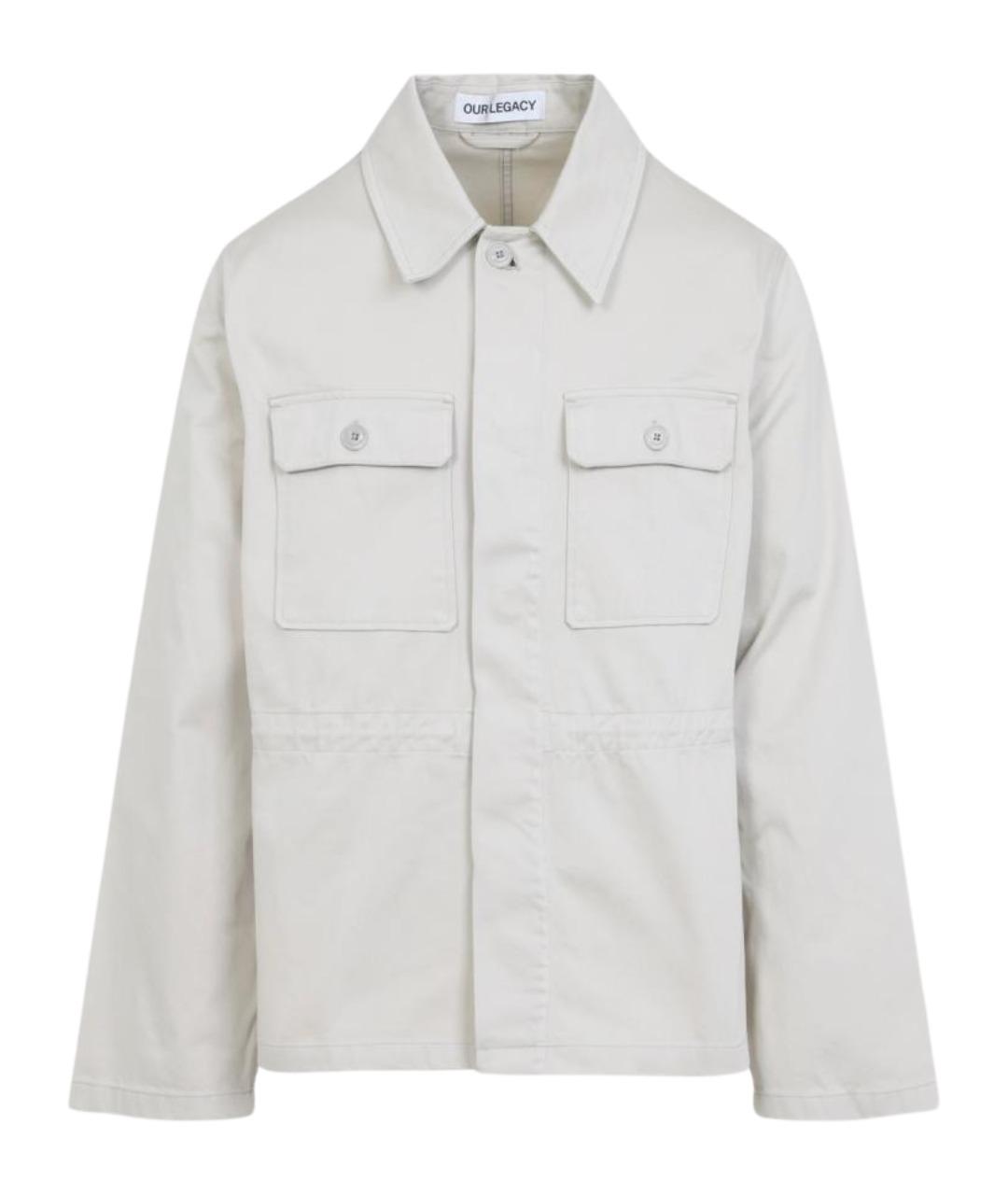 OUR LEGACY Белая хлопковая куртка, фото 1