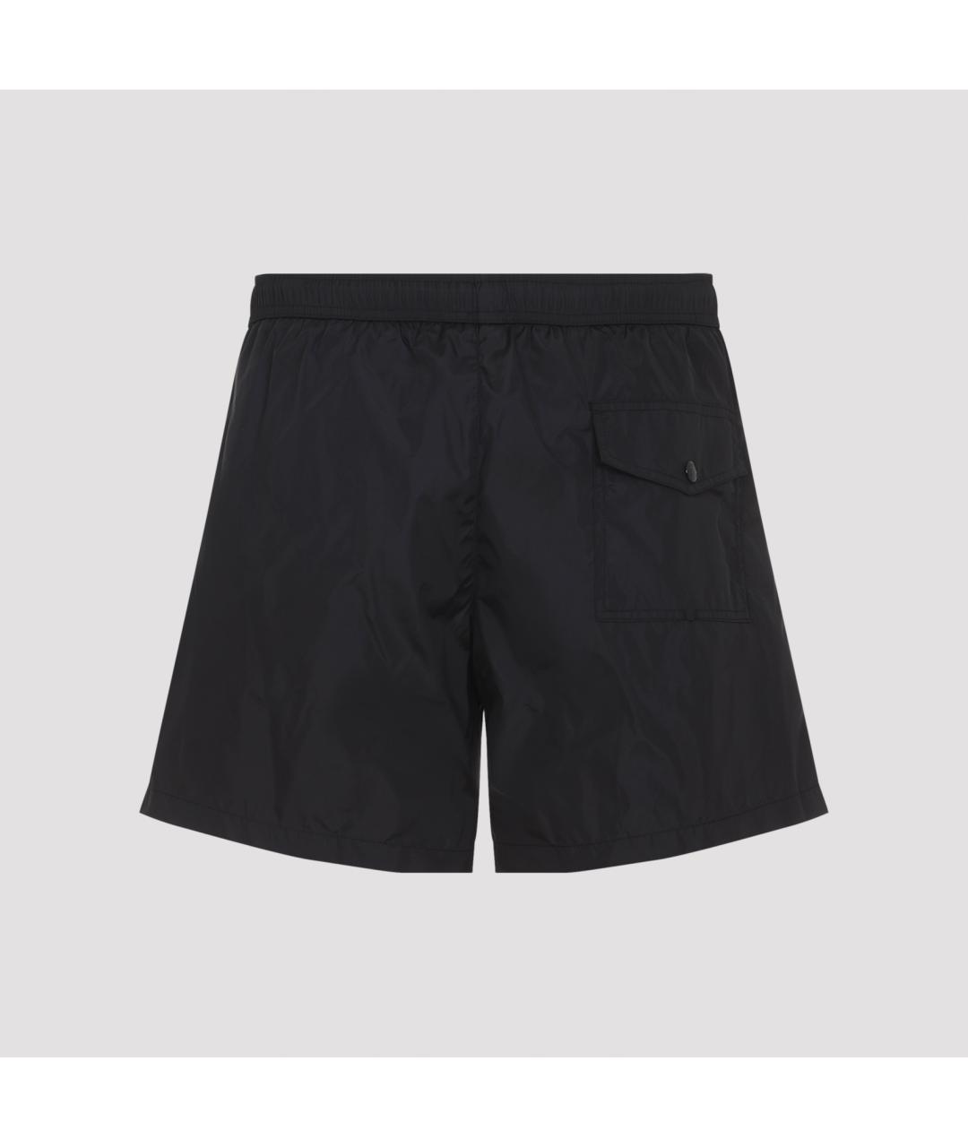 MONCLER Черные полиамидовые шорты, фото 3