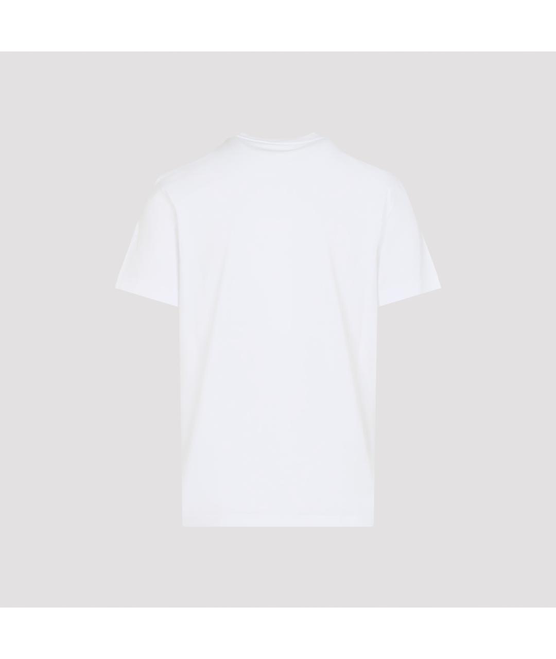 MONCLER Белая хлопковая футболка, фото 3