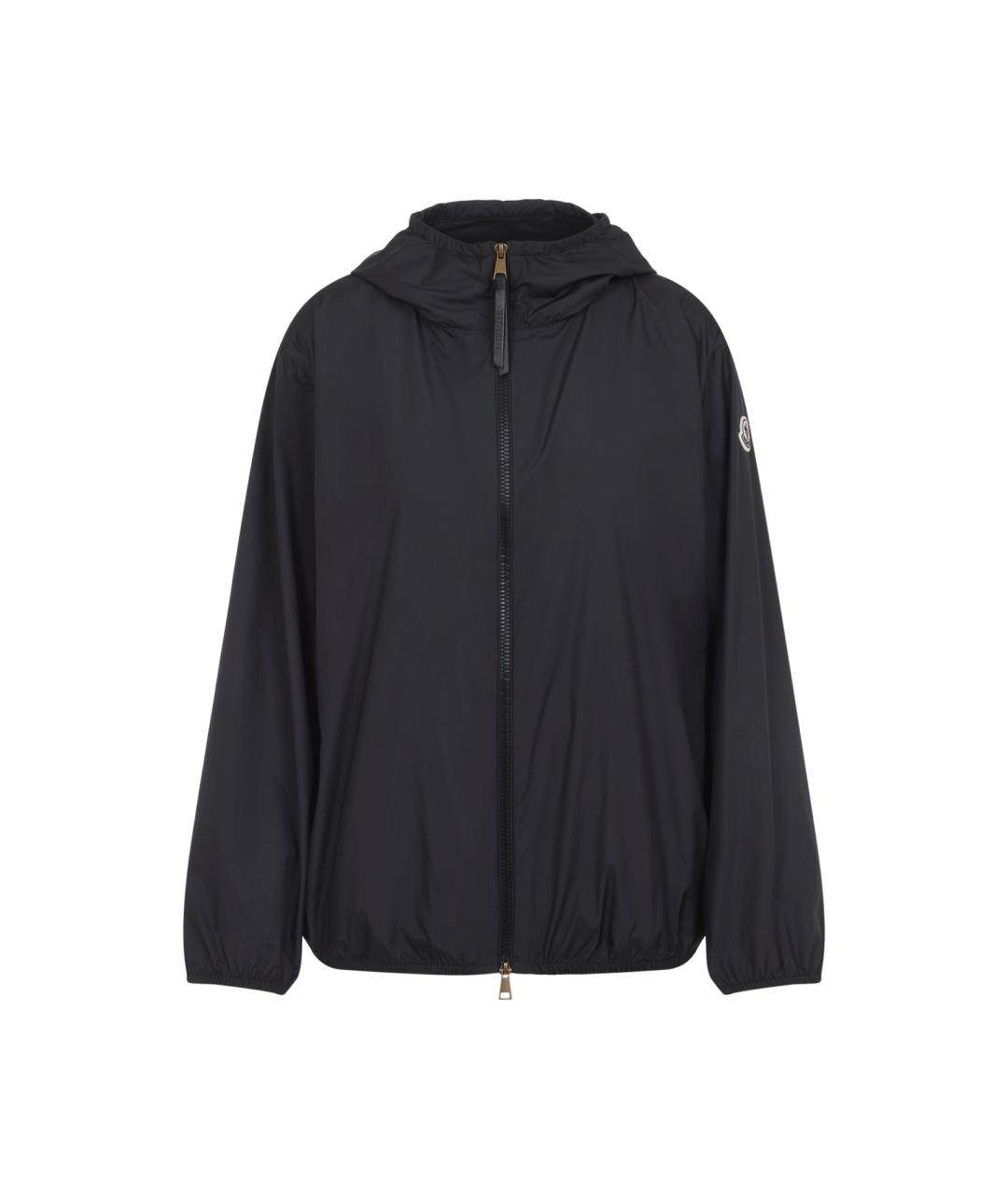 MONCLER Черная полиэстеровая куртка, фото 1