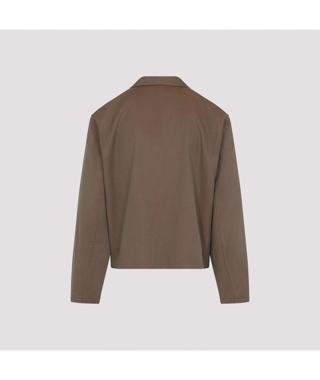 OUR LEGACY Коричневая шерстяная куртка, фото 2