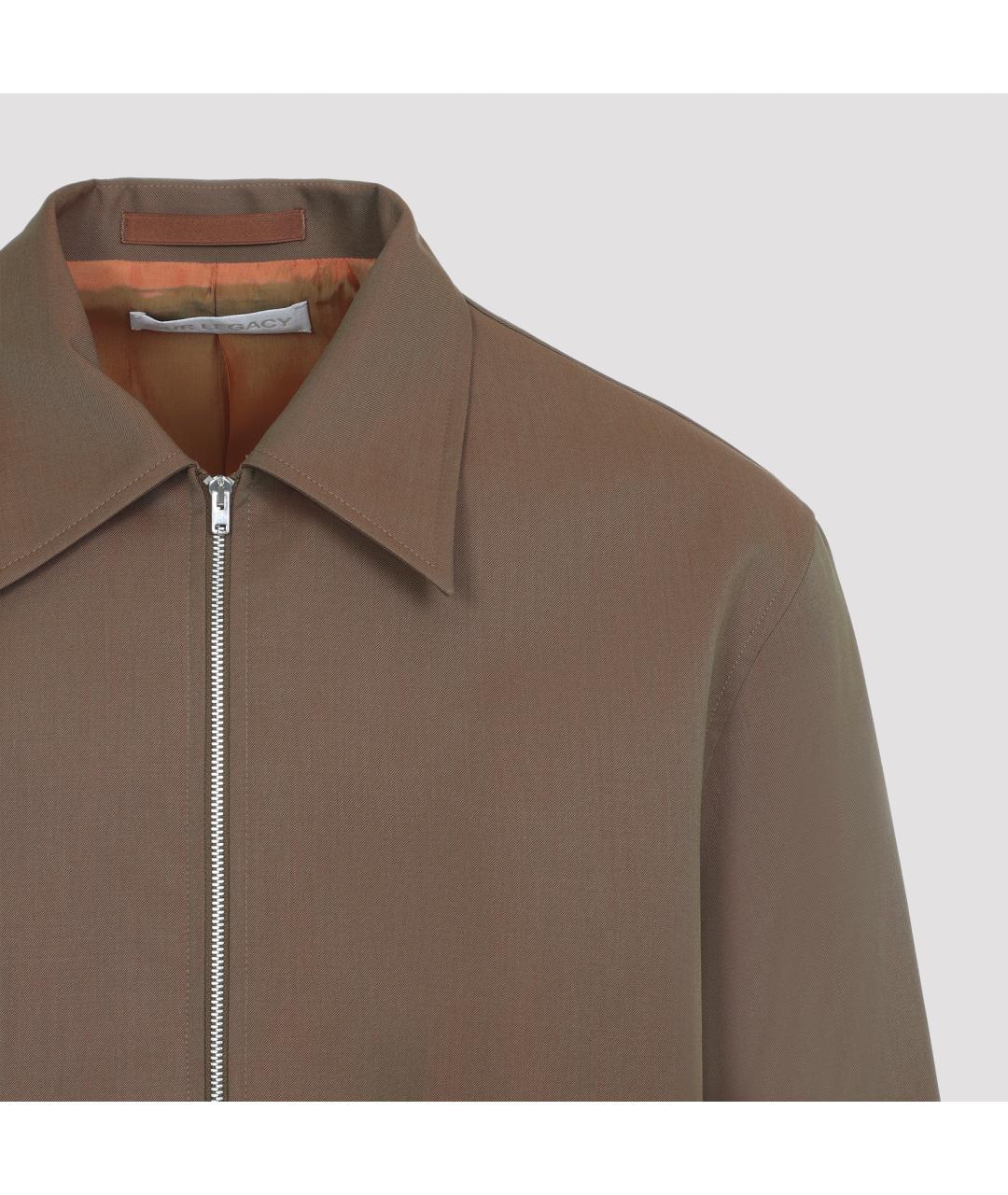 OUR LEGACY Коричневая шерстяная куртка, фото 4