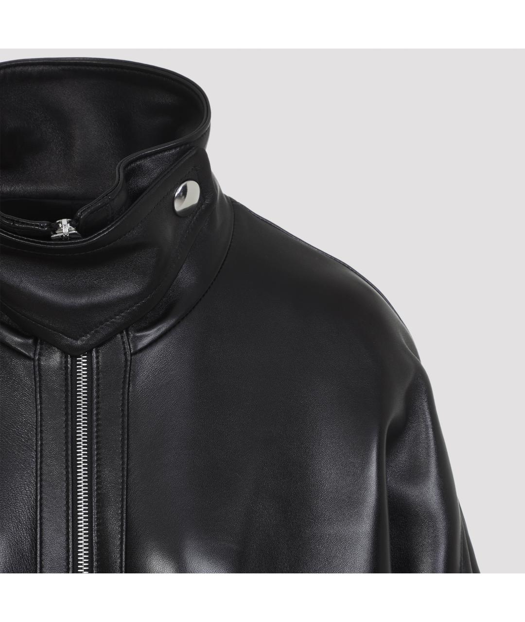 KHAITE Черная кожаная куртка, фото 4