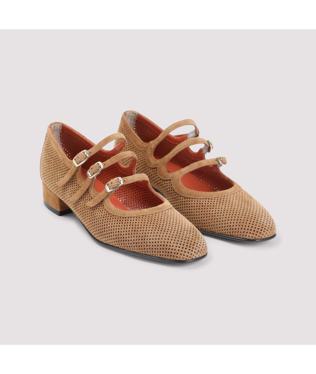 CAREL Бежевые кожаные туфли, фото 4