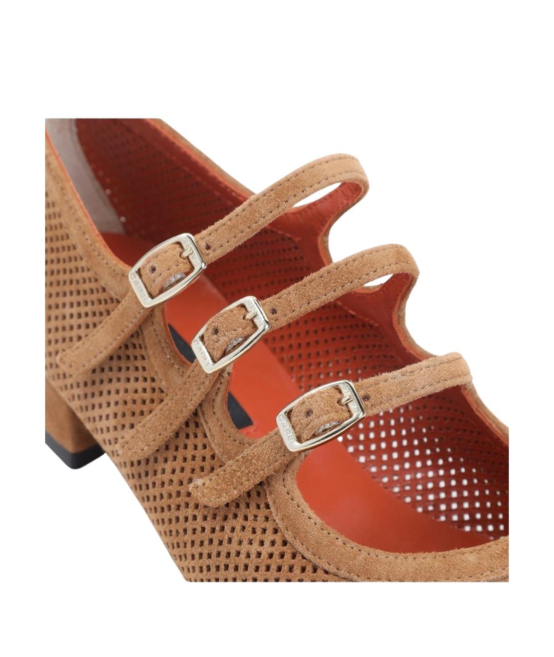 CAREL Бежевые кожаные туфли, фото 4