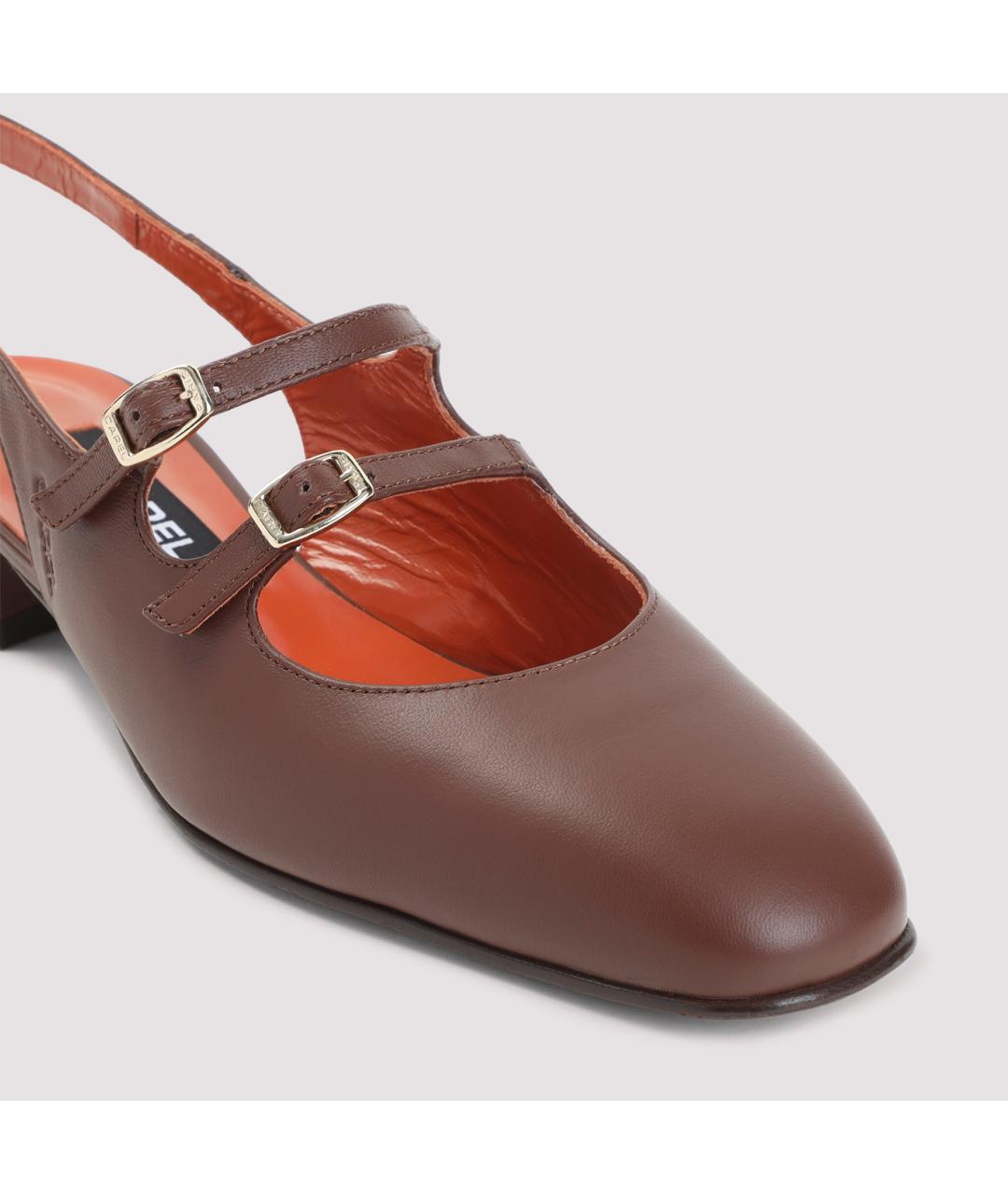 CAREL Коричневые кожаные туфли, фото 5