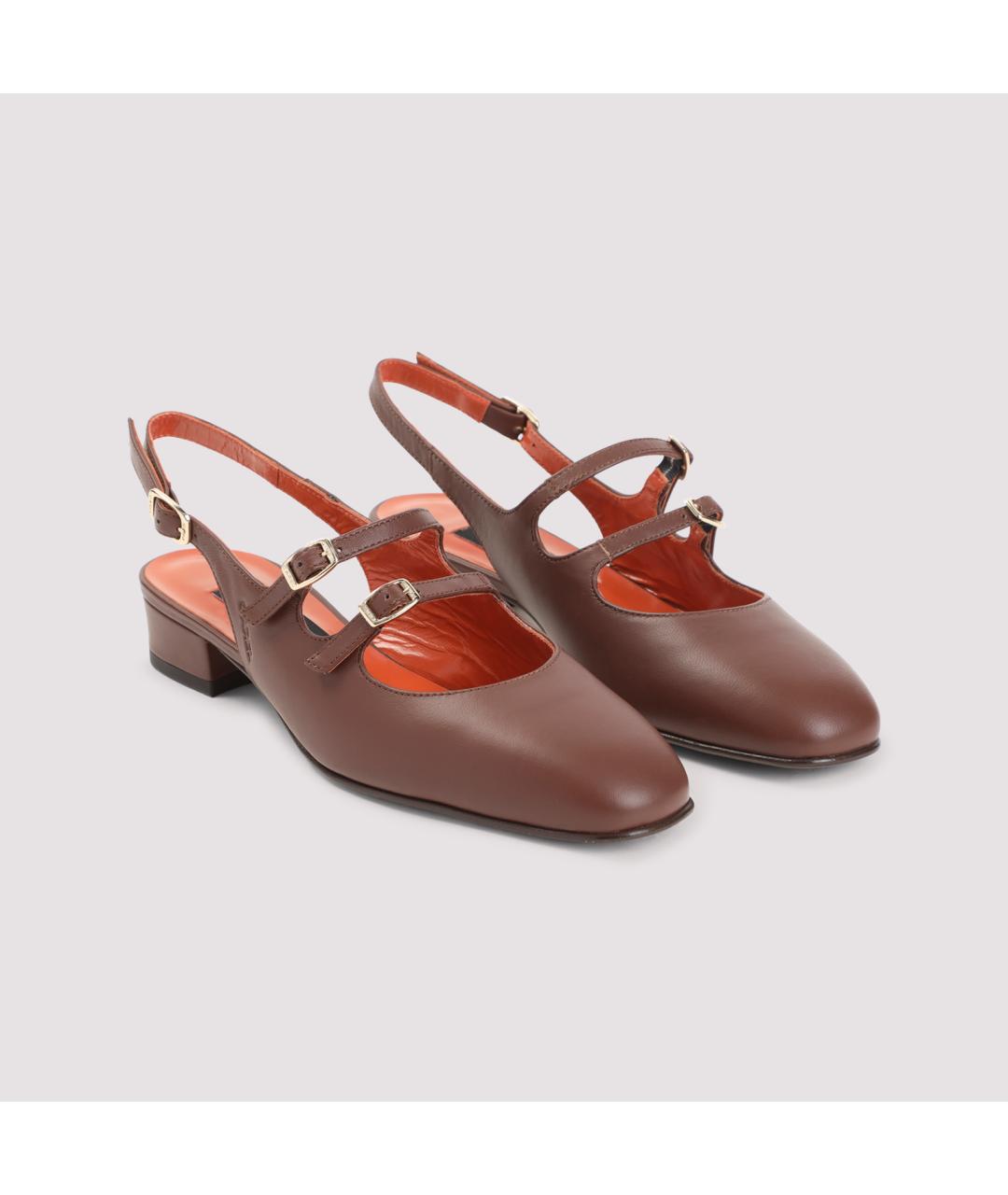 CAREL Коричневые кожаные туфли, фото 4