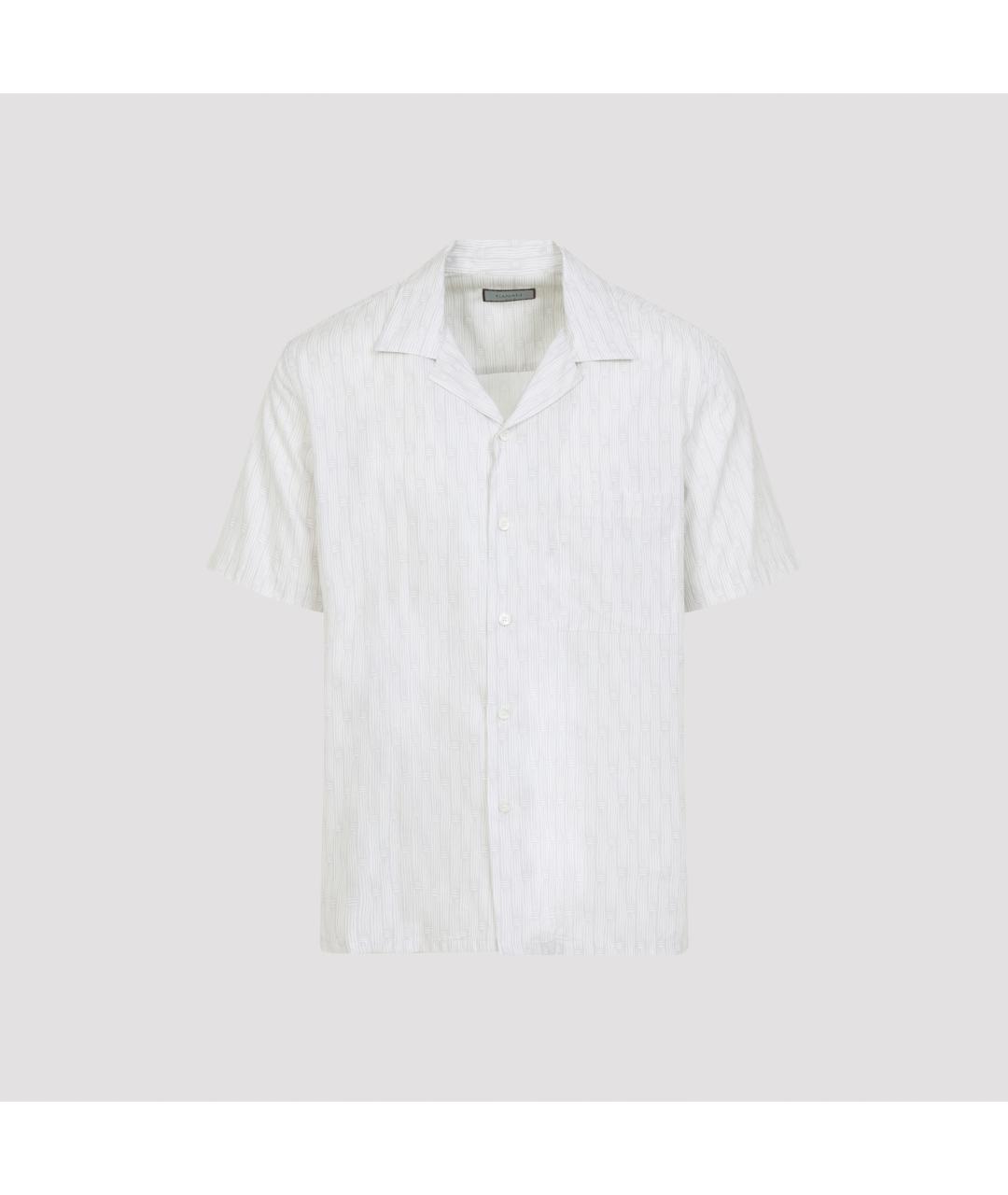 CANALI Серая хлопковая кэжуал рубашка, фото 2