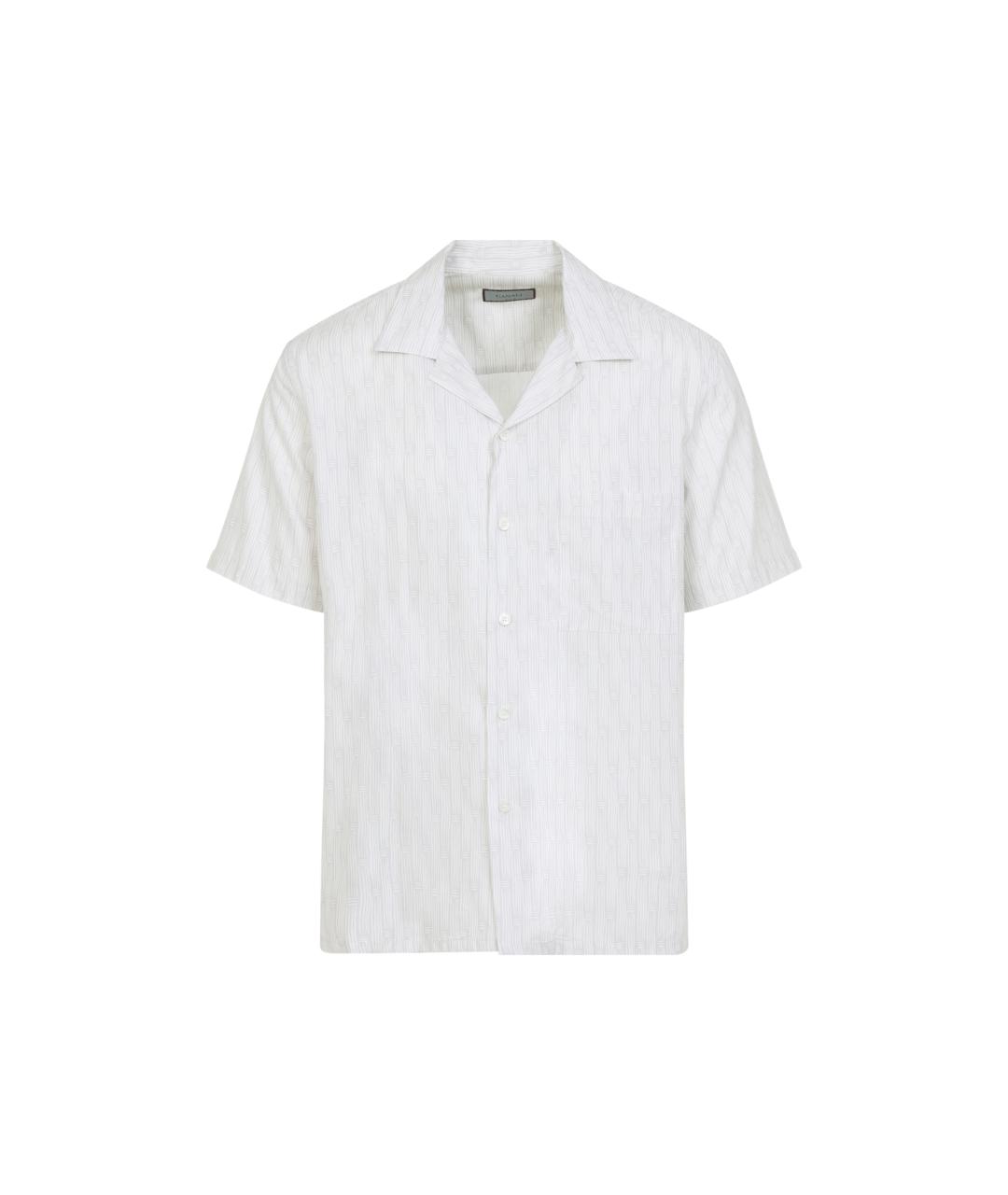 CANALI Серая хлопковая кэжуал рубашка, фото 1