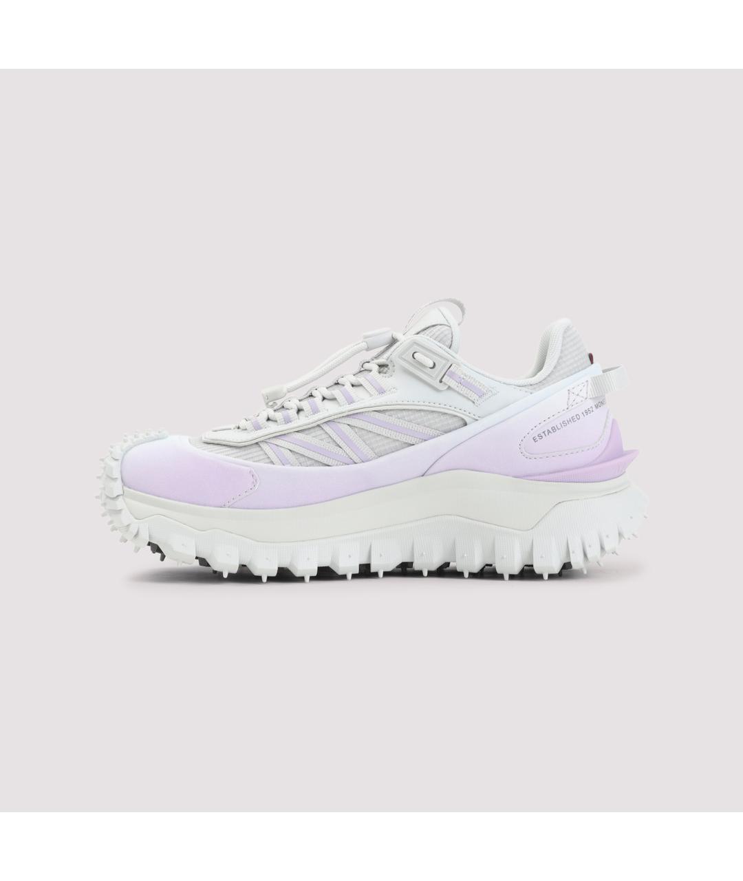 MONCLER Розовые кожаные кроссовки, фото 3