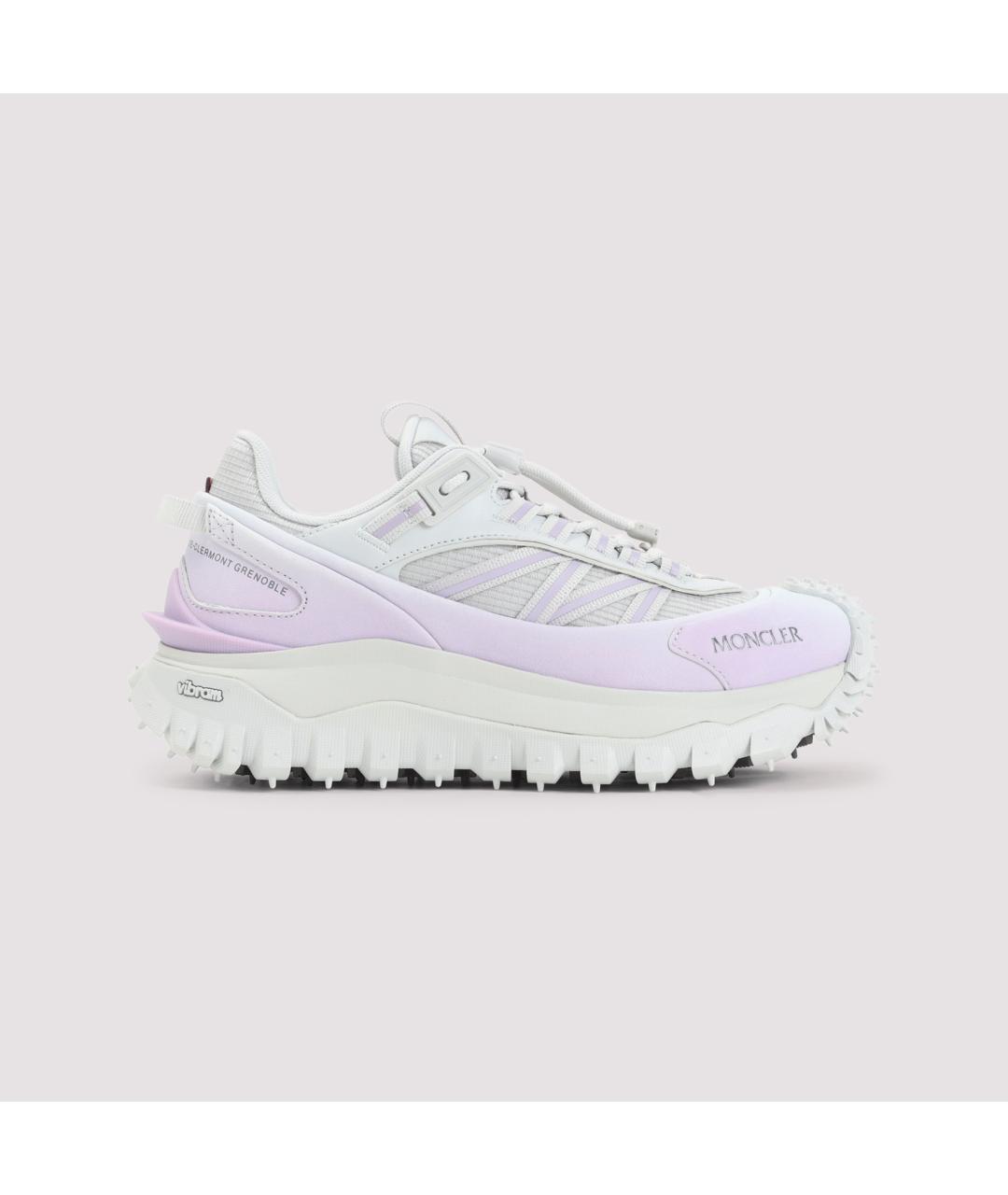 MONCLER Розовые кожаные кроссовки, фото 2