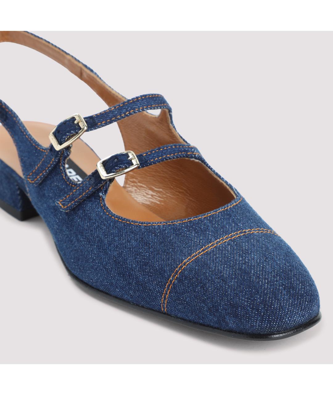 CAREL Синие кожаные туфли, фото 5