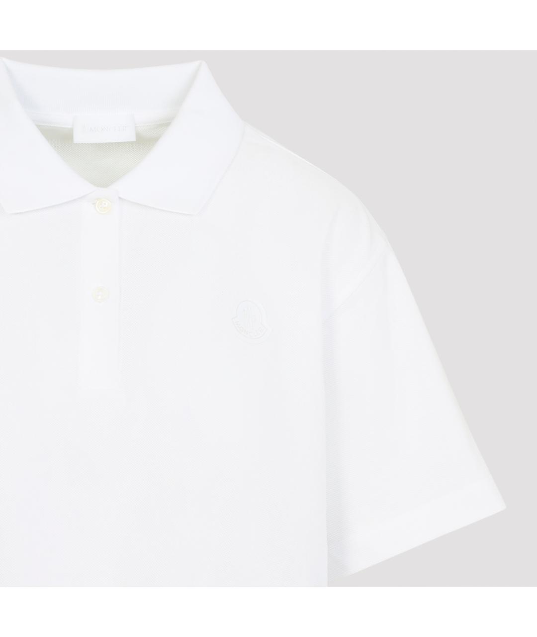 MONCLER Белая хлопковая футболка, фото 4