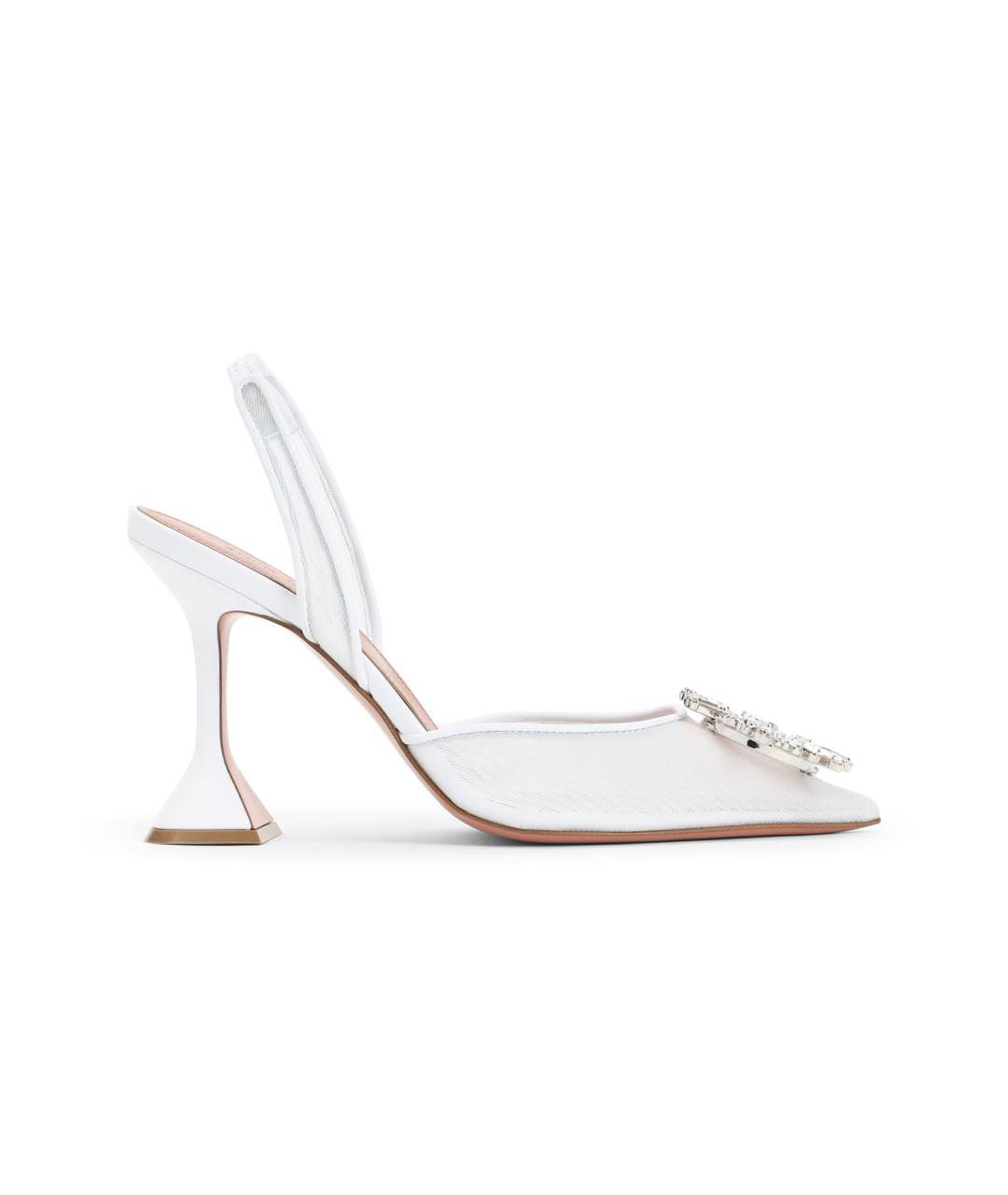 Amina Muaddi Белые туфли, фото 1