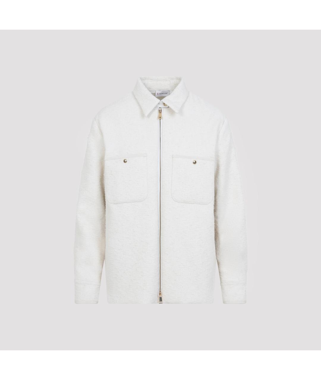 MONCLER Белая хлопковая куртка, фото 2