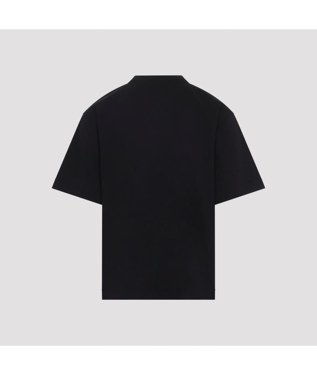 OFF-WHITE Черная хлопковая футболка, фото 3