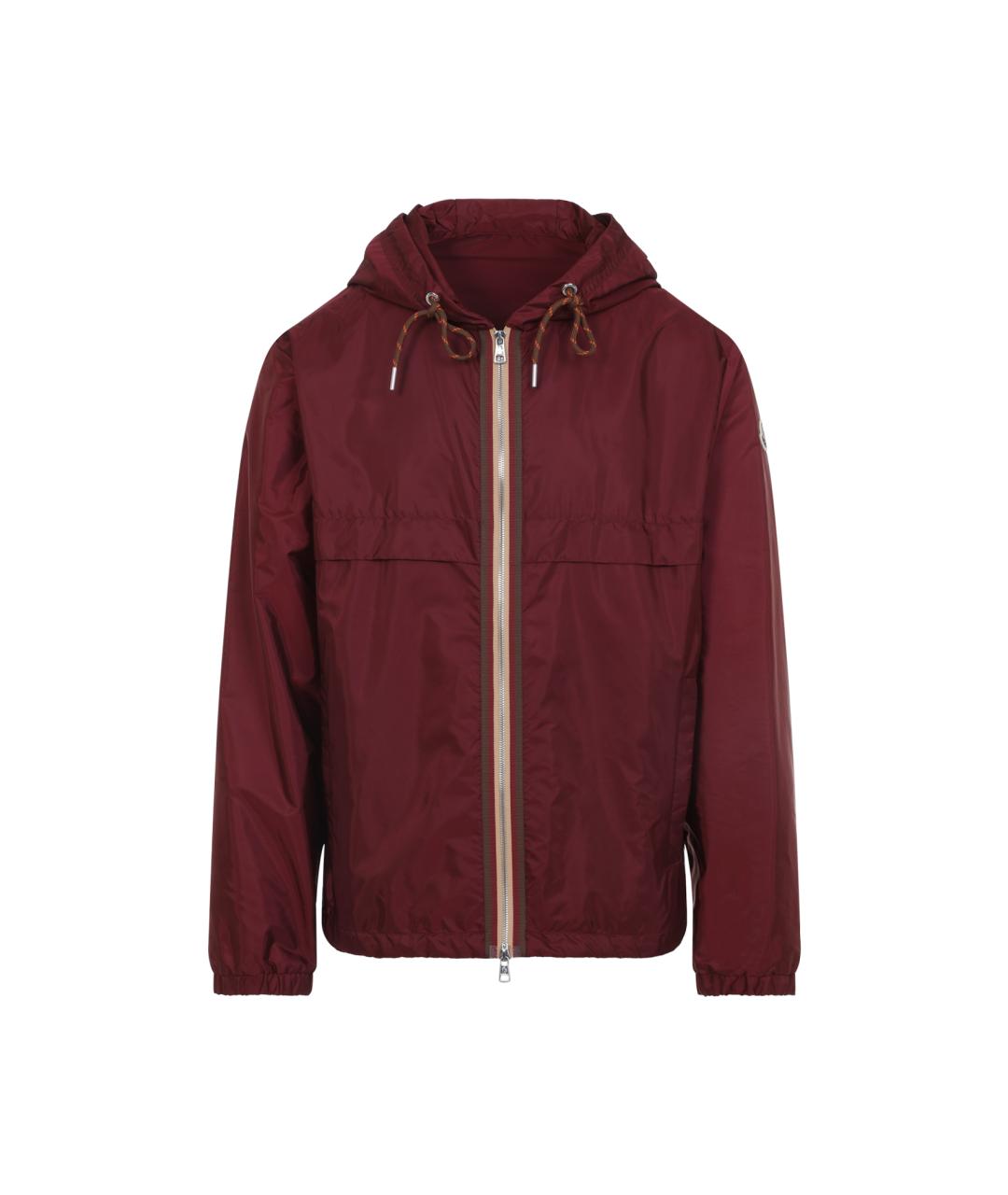 MONCLER Красная полиамидовая куртка, фото 1