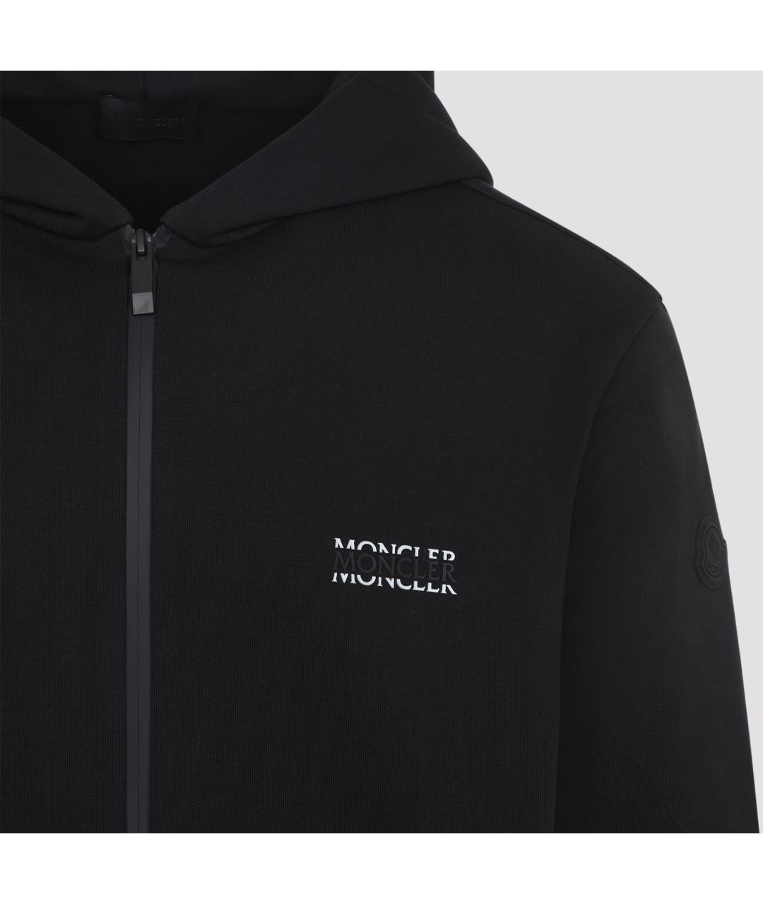 MONCLER Черная хлопковая куртка, фото 3