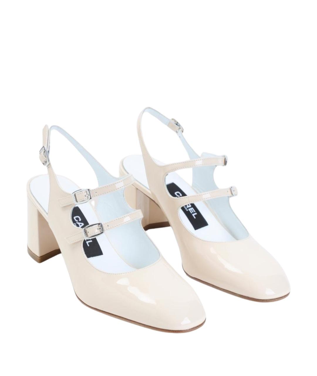 CAREL Бежевые туфли из лакированной кожи, фото 3