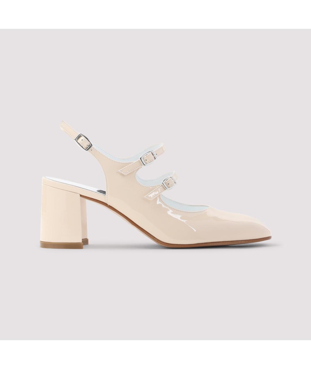 CAREL Бежевые туфли из лакированной кожи, фото 3