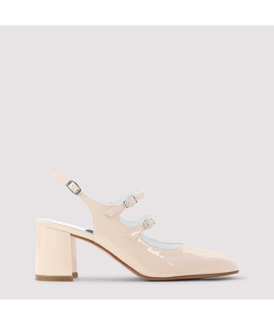 CAREL Бежевые туфли из лакированной кожи, фото 2