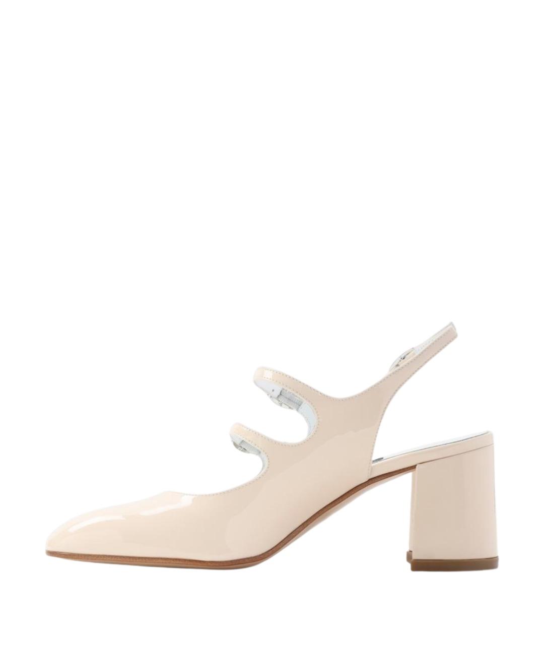 CAREL Бежевые туфли из лакированной кожи, фото 2