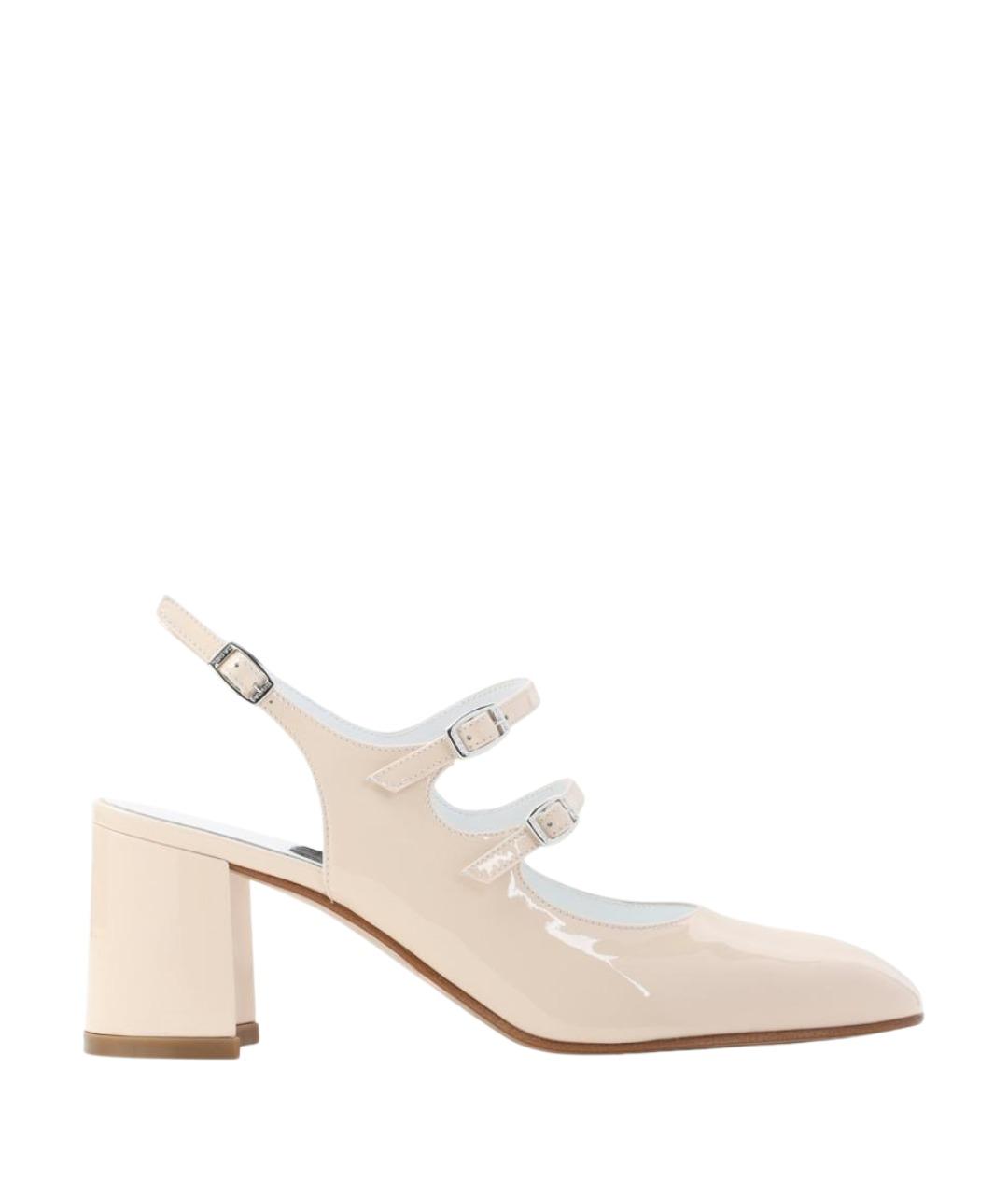 CAREL Бежевые туфли из лакированной кожи, фото 1