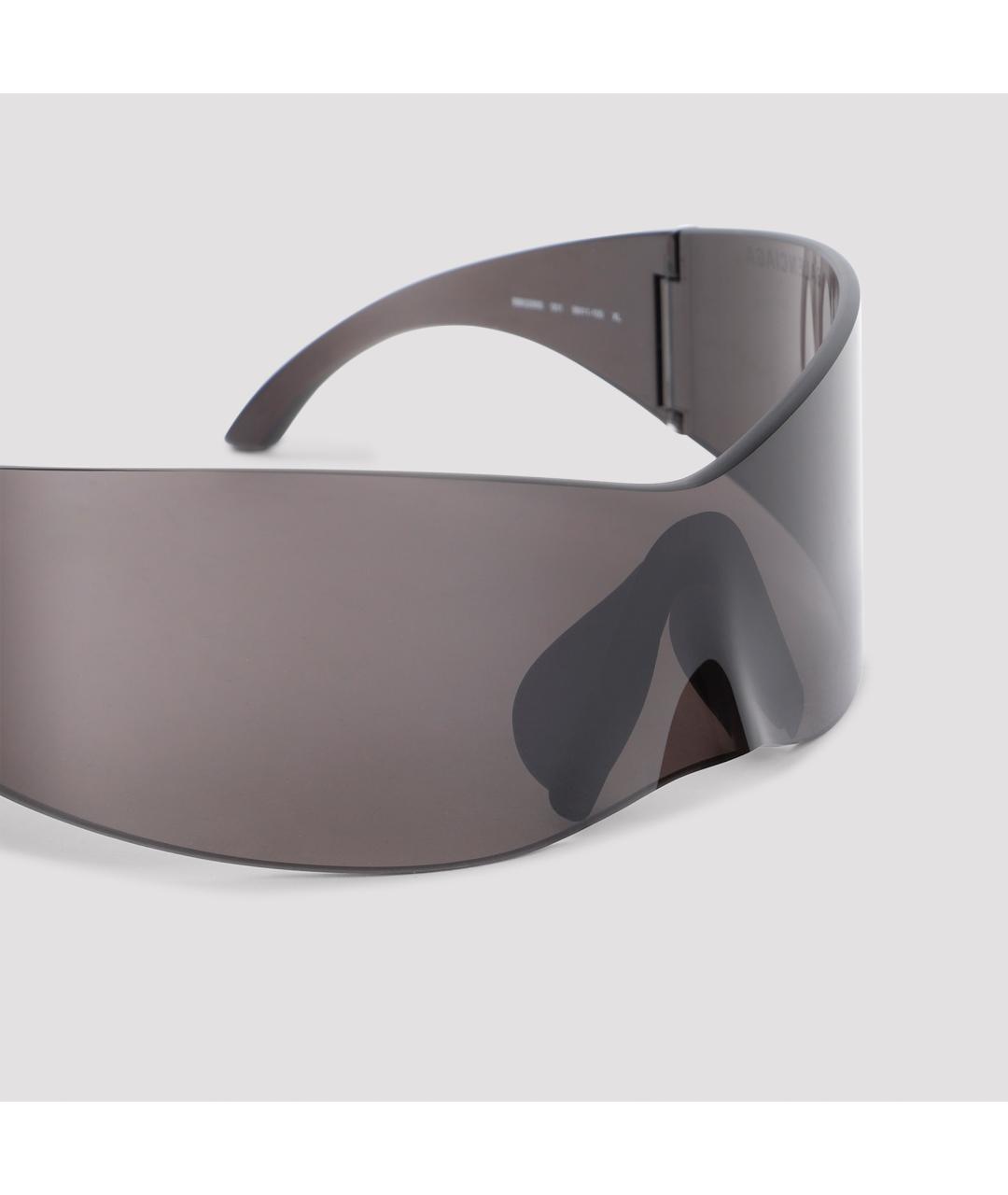 BALENCIAGA Черные пластиковые солнцезащитные очки, фото 4