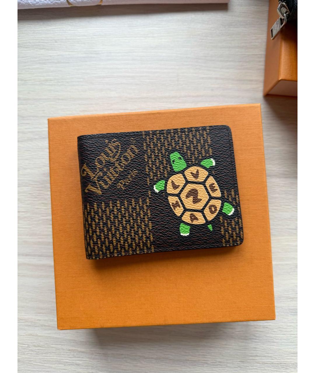 LOUIS VUITTON Коричневый кошелек, фото 4
