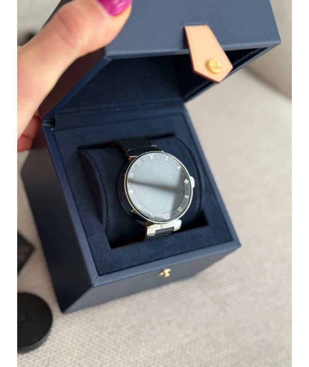 LOUIS VUITTON Черные часы, фото 7