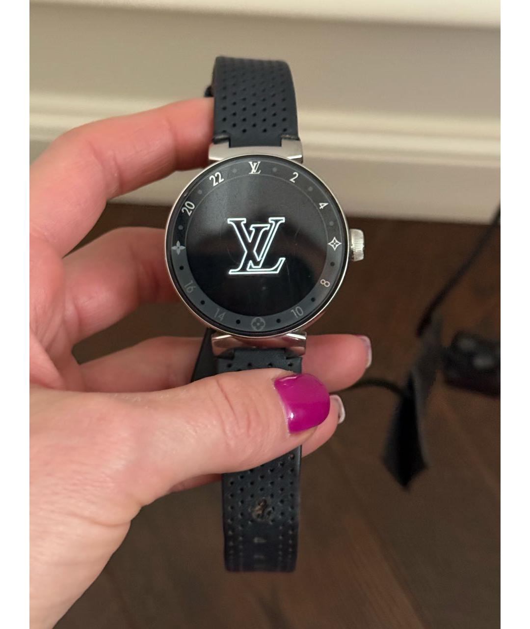 LOUIS VUITTON Черные часы, фото 5