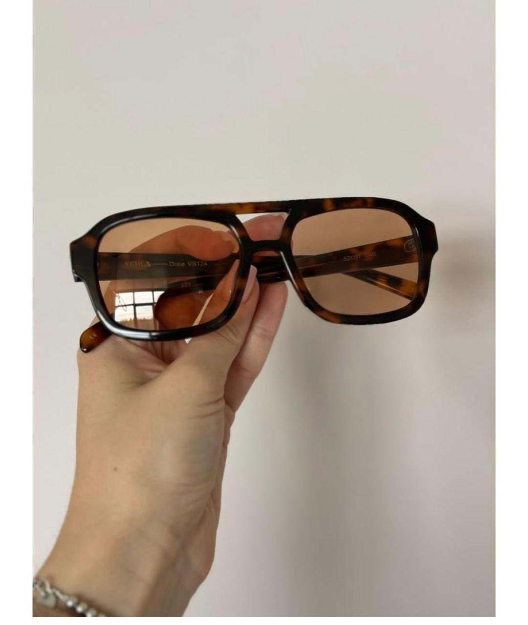 Vehla Коричневые пластиковые солнцезащитные очки, фото 6