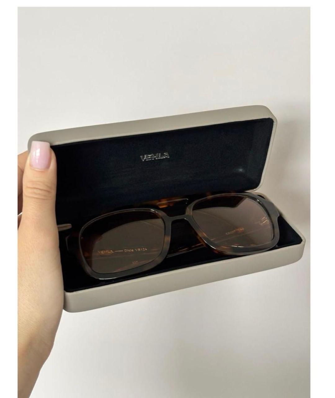 Vehla Коричневые пластиковые солнцезащитные очки, фото 3