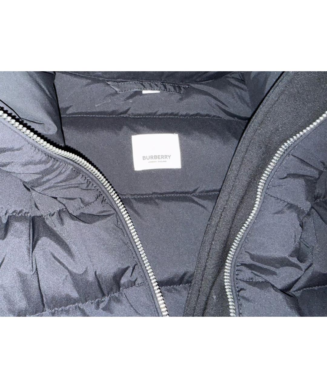 BURBERRY Черный пуховик, фото 3