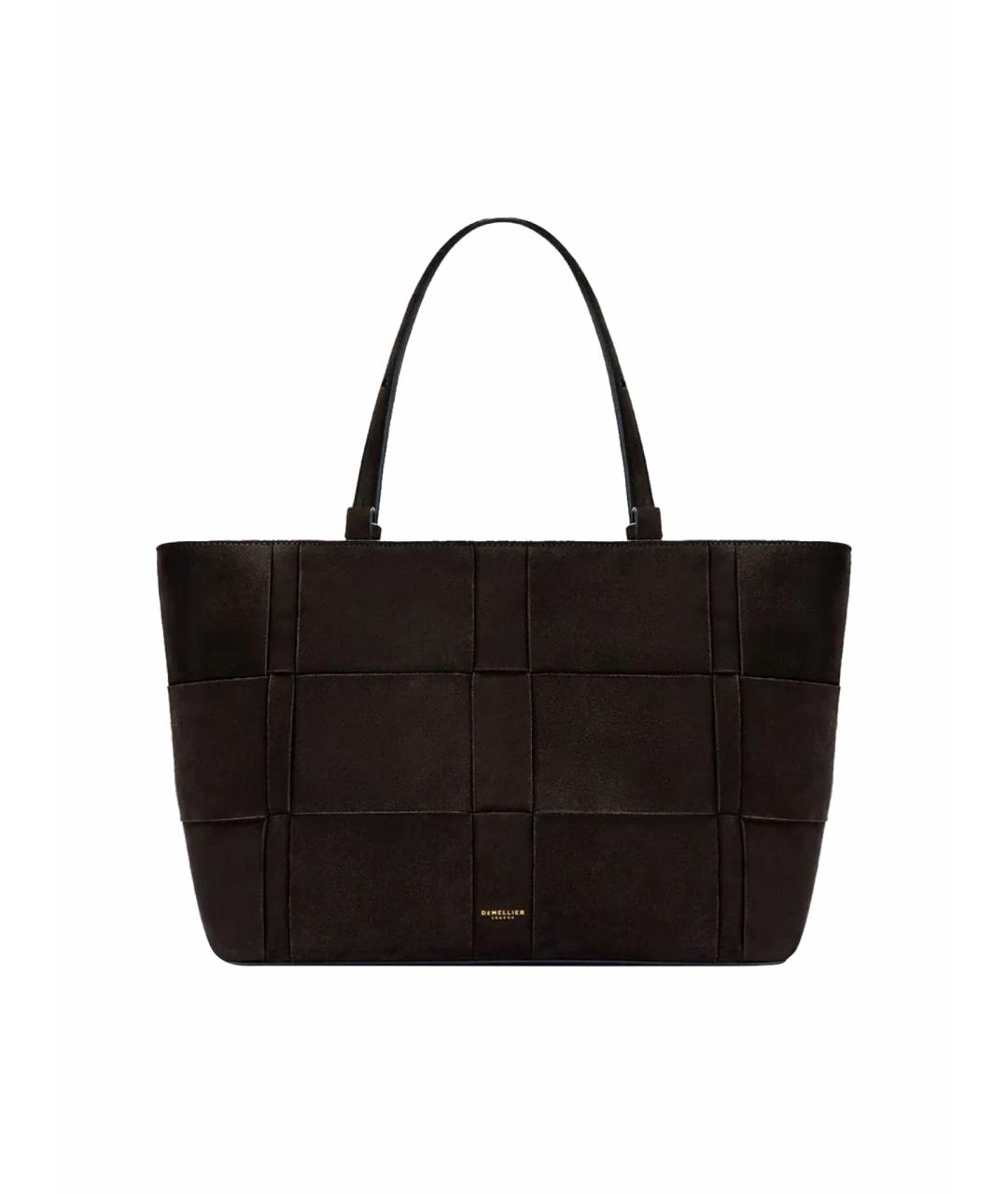 DEMELLIER Коричневая замшевая сумка тоут, фото 1