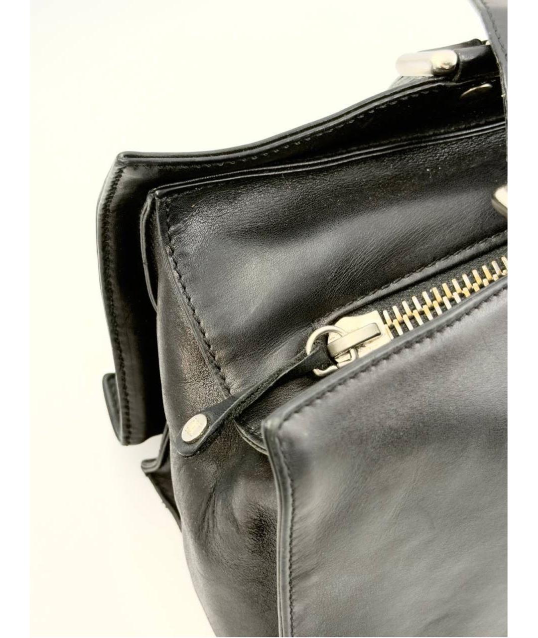 CELINE Черная кожаная сумка через плечо, фото 8