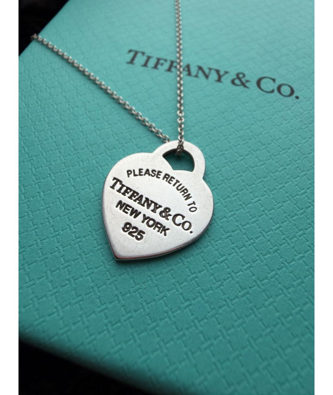 TIFFANY&CO Голубое серебряное колье, фото 7