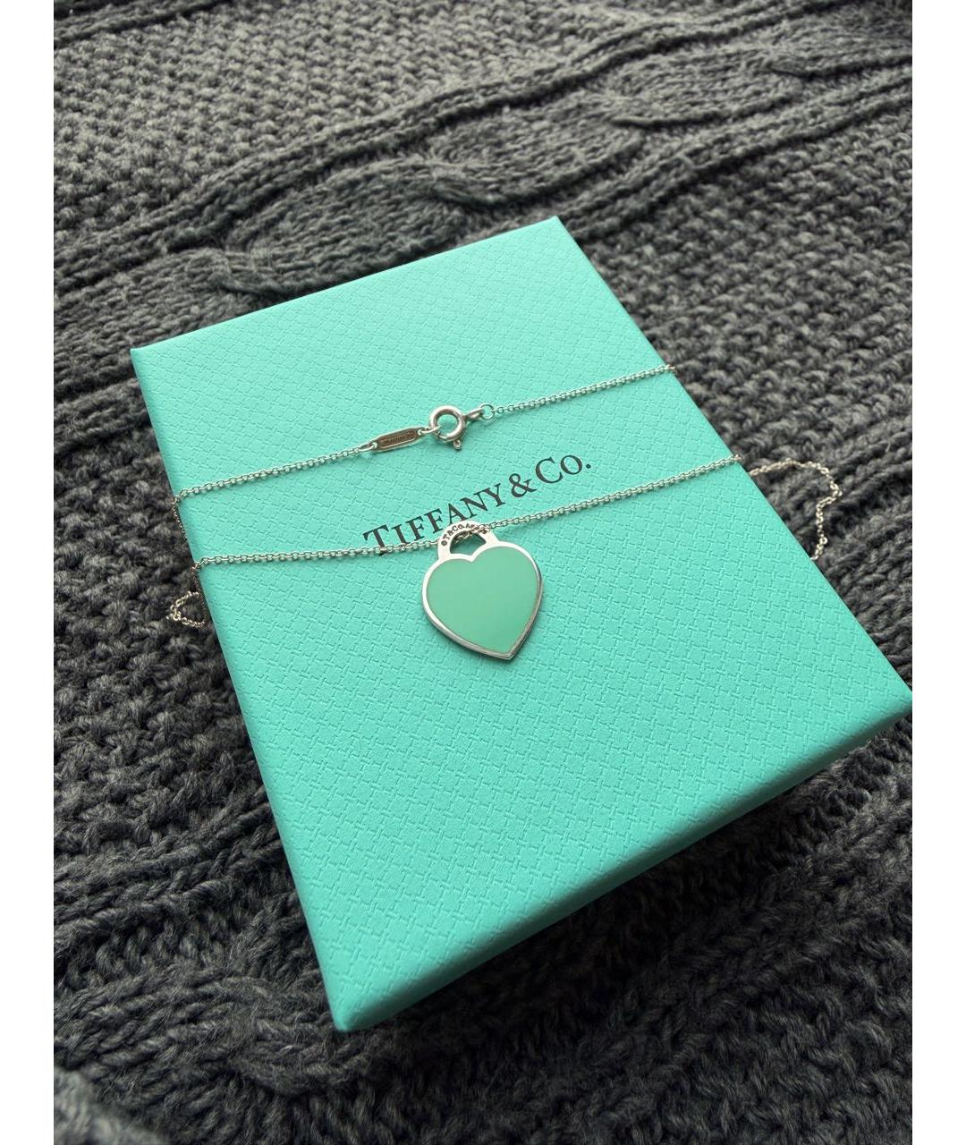 TIFFANY&CO Голубое серебряное колье, фото 3