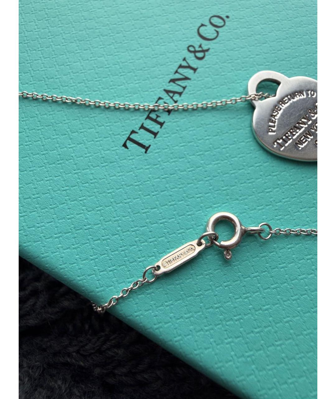 TIFFANY&CO Голубое серебряное колье, фото 4