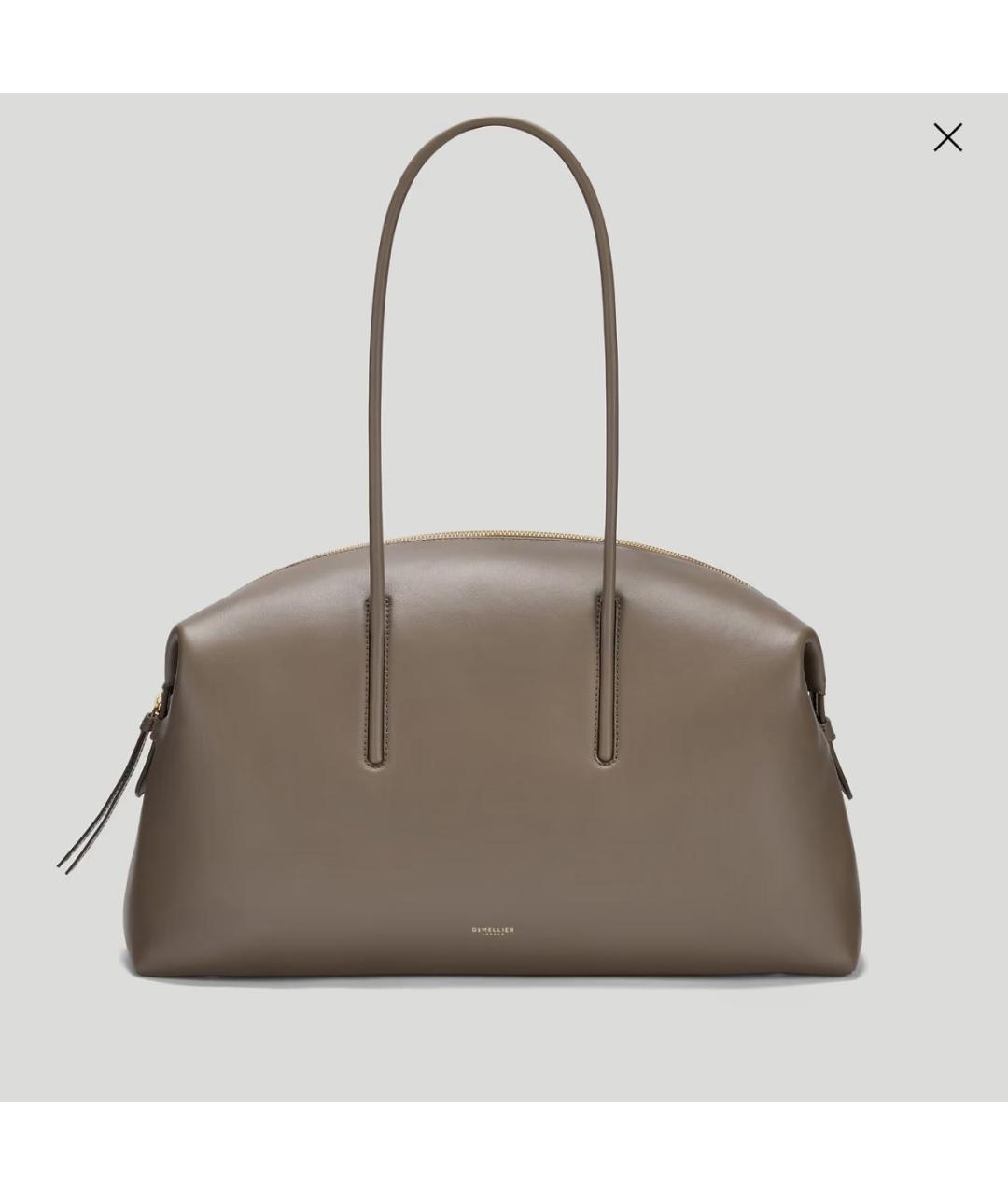 DEMELLIER Бежевая кожаная сумка тоут, фото 4